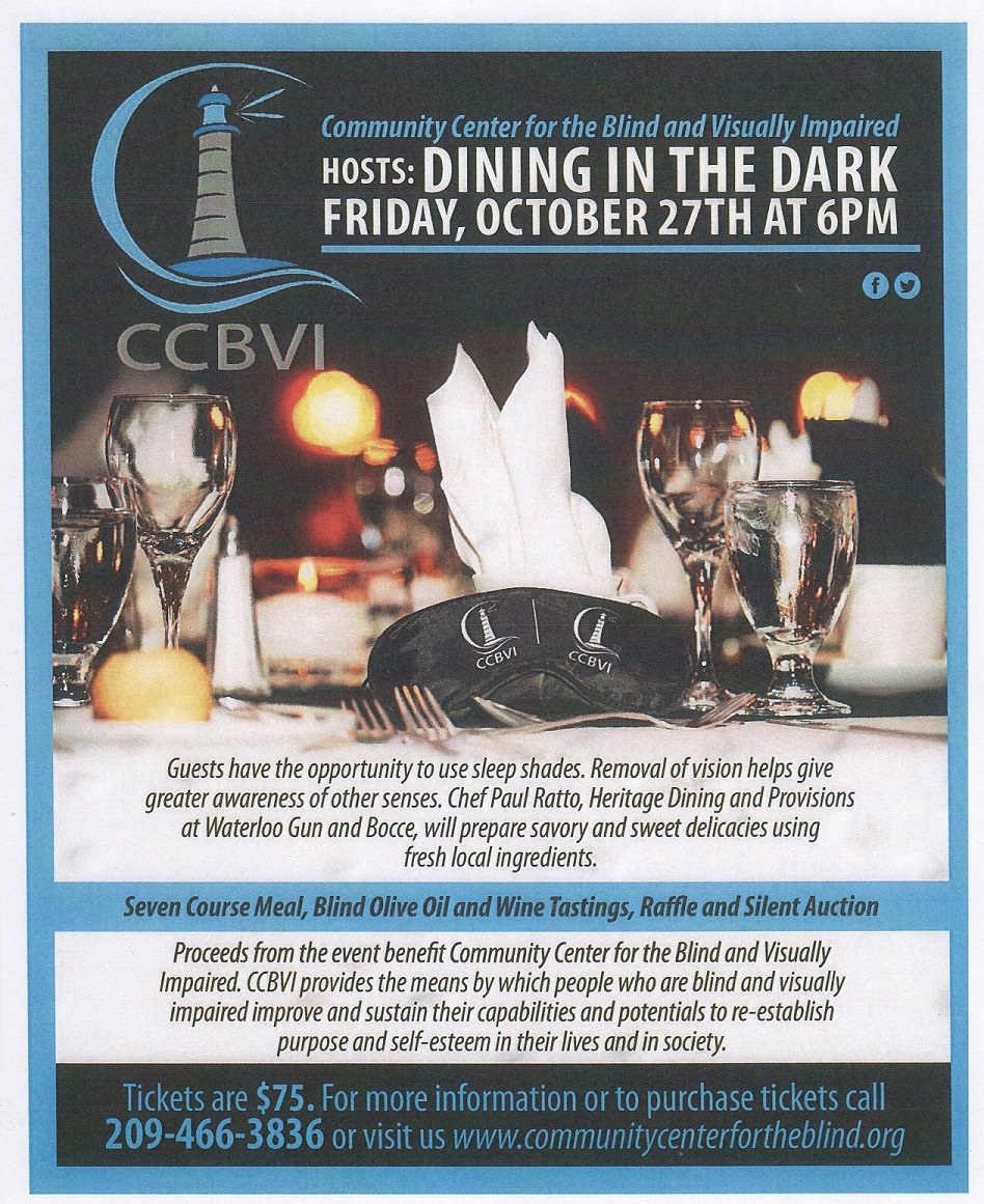 Image of the Dining In The Dark flyer Image of the Dining In The Dark flyer